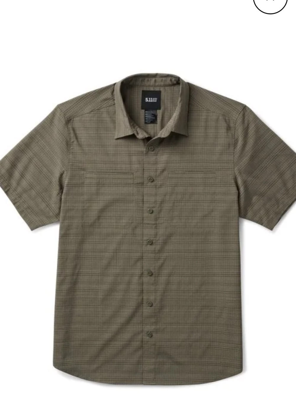 5.11 Tactical Men's Short-Sleeve Button-Up Shirt in Olive